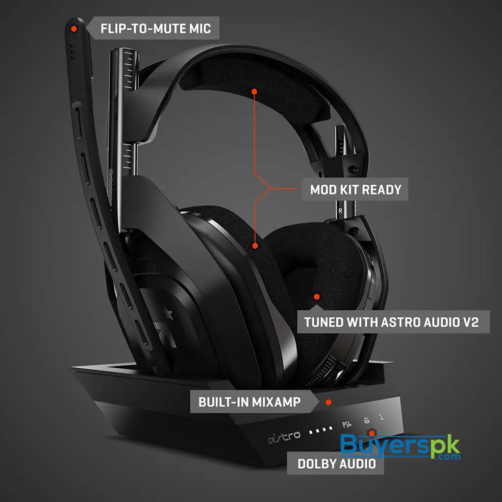 Astro A50 Wireless Gaming Headset + Base Station Gen 4 - Black/grey - Price in Pakistan Astro A50 Wireless Gaming Headset + Base Station Gen 4 - Black/grey - Price in Pakistan